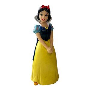 Vintage Disney Snow White Plastic Coin Bank  7.5" GUC Missing Plug